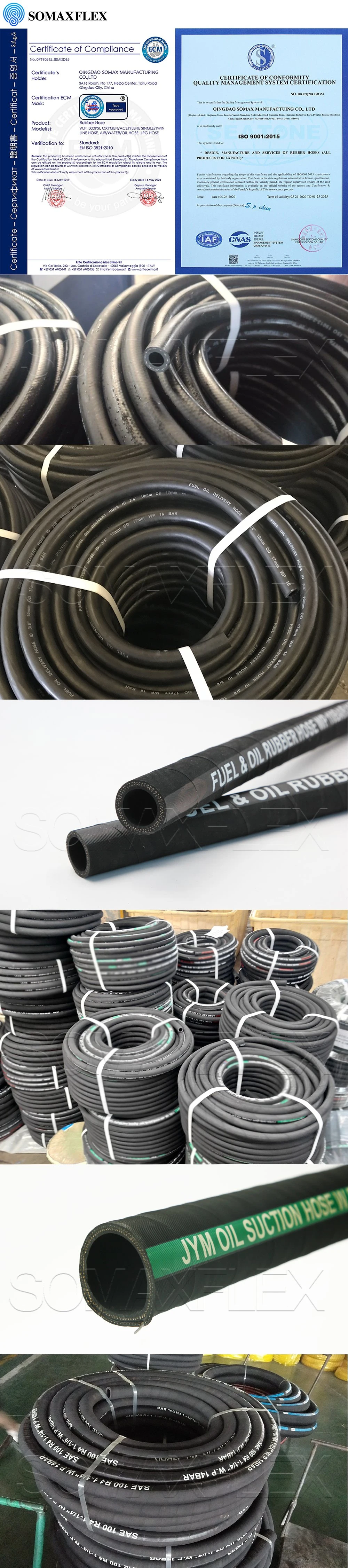 Flexible High Pressure Hose SAE 100 R4 Industrial Rubber Fuel Oil Suction Hose/Hydraulic Hose R4 Factory